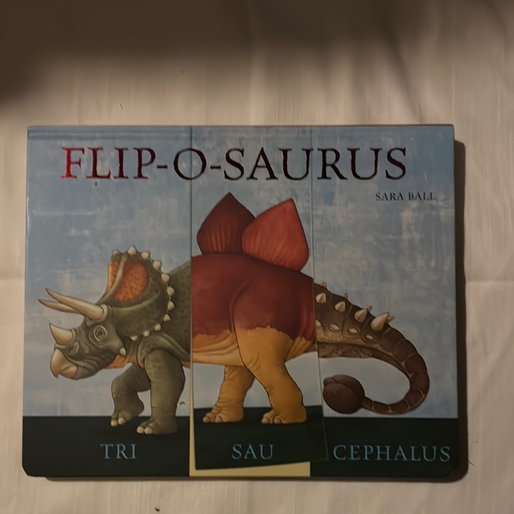 NWT Flip-O-Saurus Book by Sara Ball